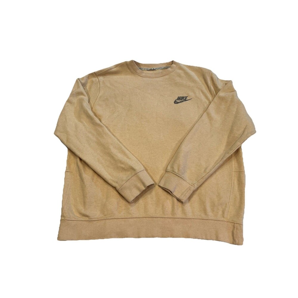 Nike Fleece Pullover Crewneck Revival Sweatshirt Men White Onyx DM5630-268